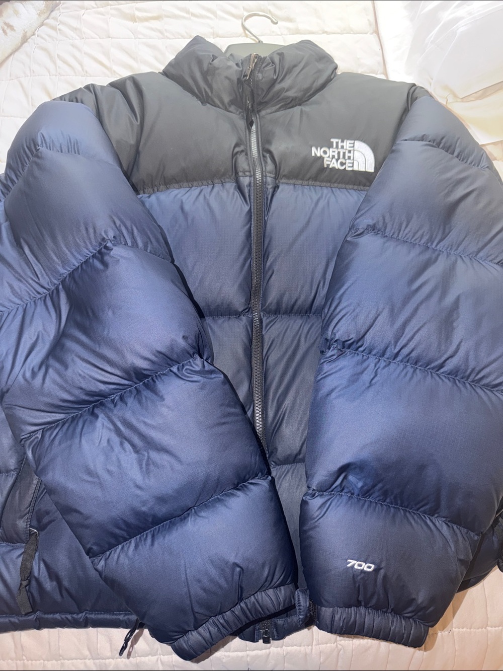 The North Face Navy & Black 700 Down Puffer Jacket